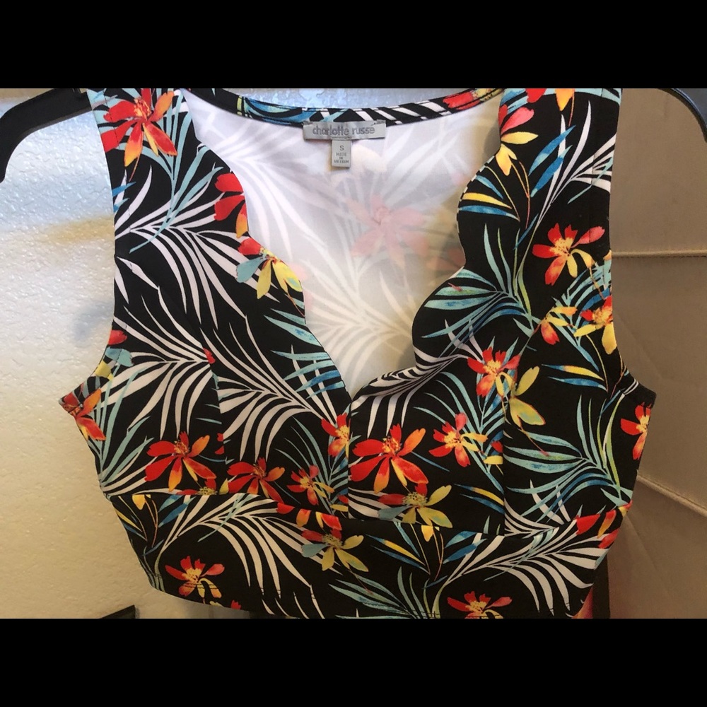 Tropical crop top